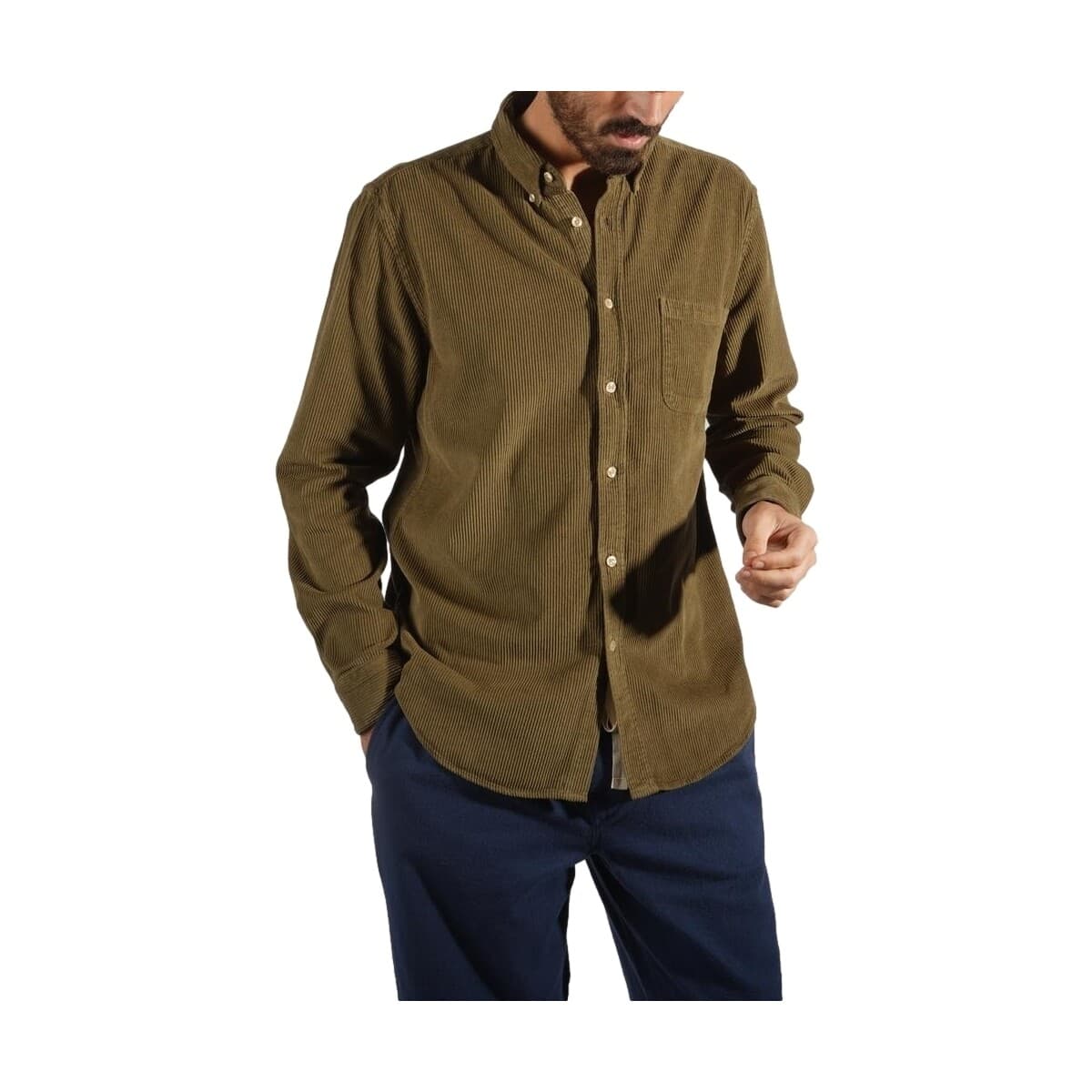 Men's Shirts Portuguese Flannel Green