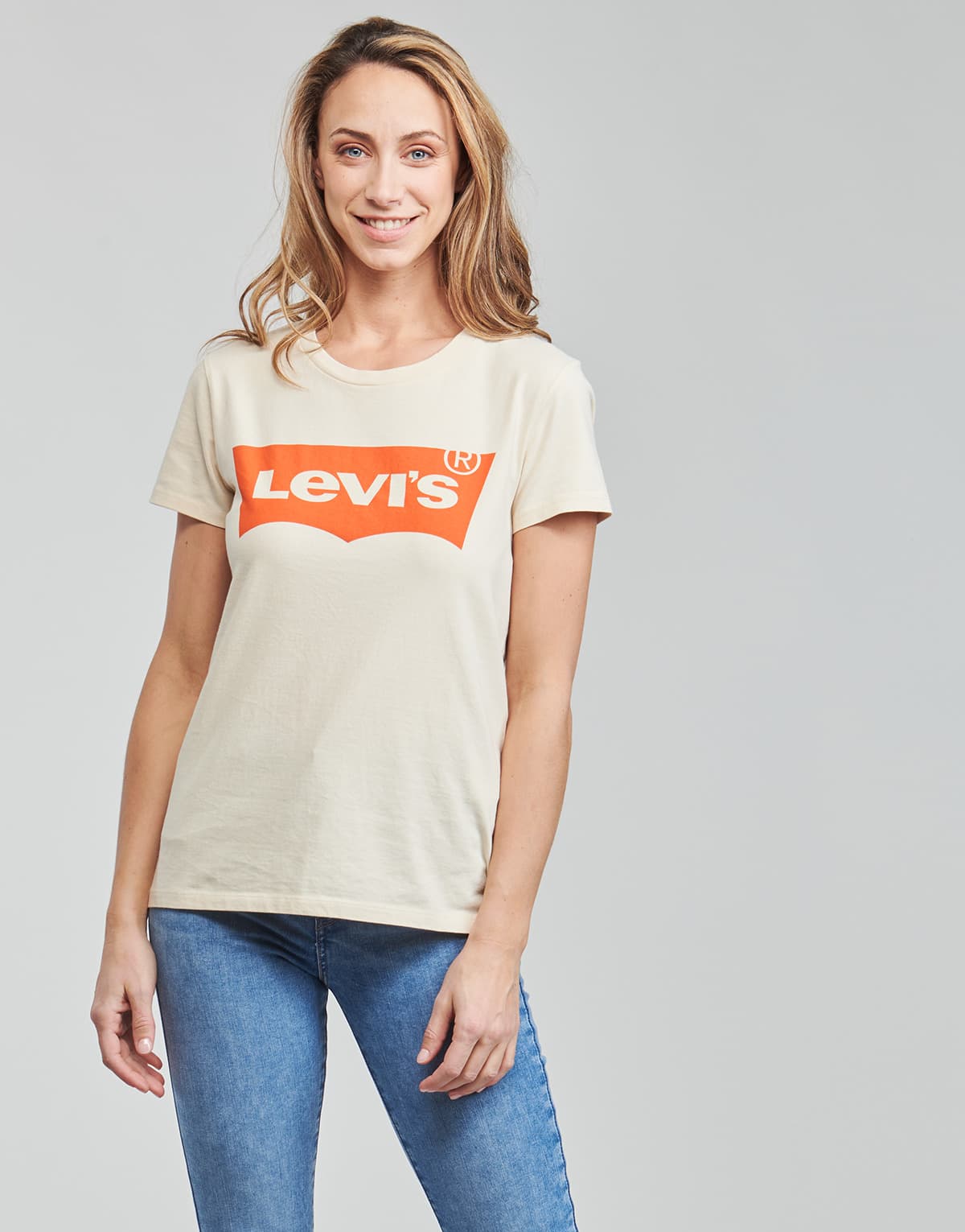 Women's T-Shirts Levis Beige