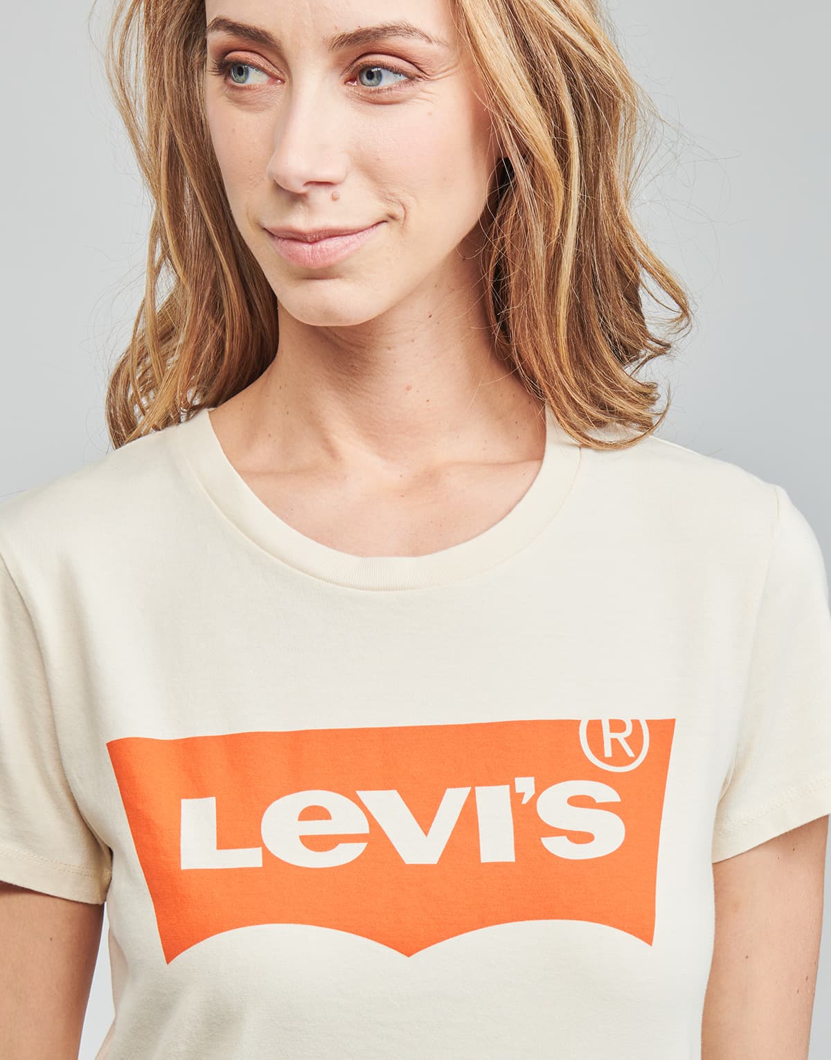 Women's T-Shirts Levis Beige