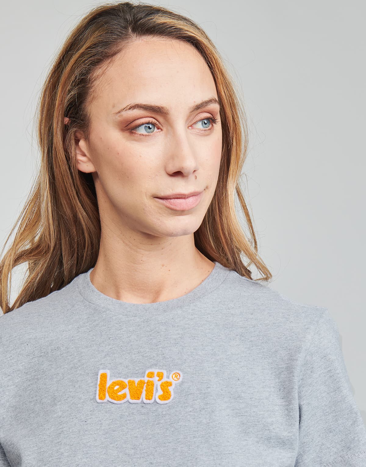 Women's T-Shirts Levis Gray