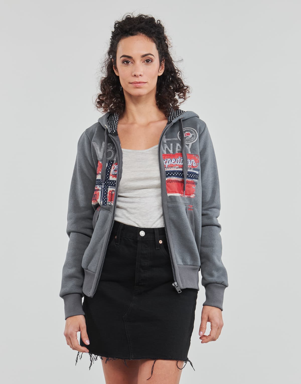 Women's Sweatshirts Geographical Norway Gray
