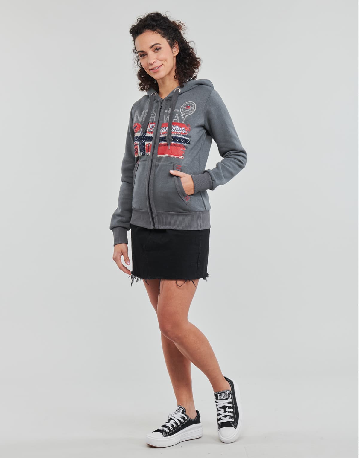 Women's Sweatshirts Geographical Norway Gray
