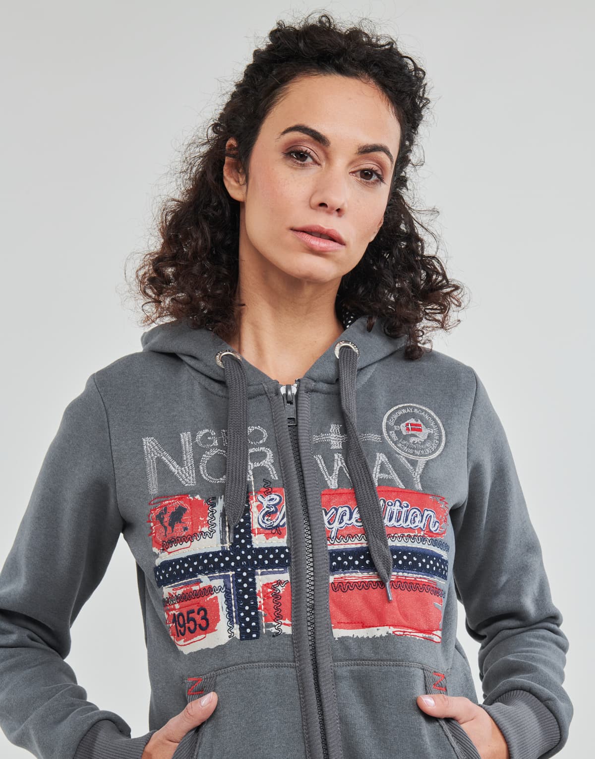 Women's Sweatshirts Geographical Norway Gray