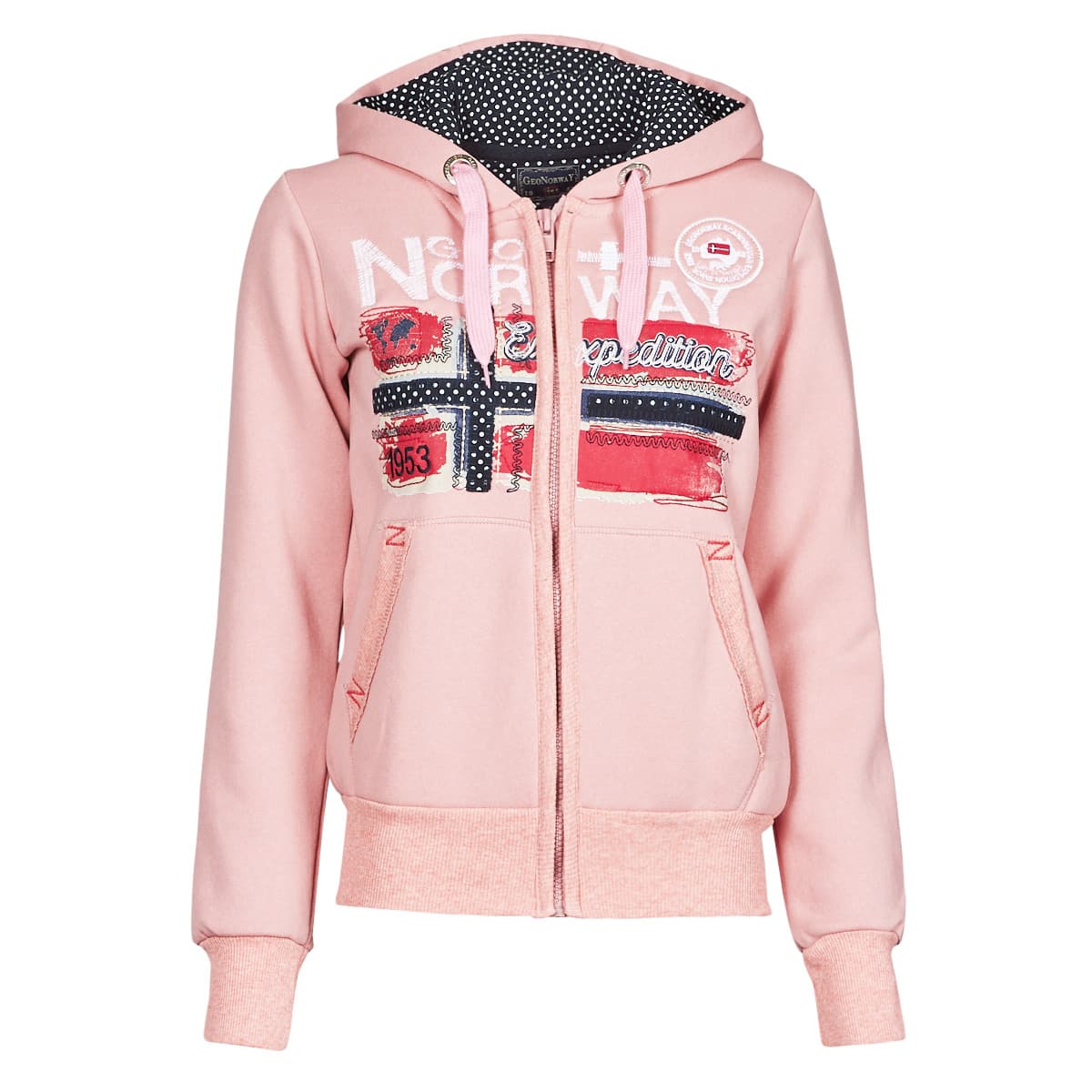Women's Sweatshirts Geographical Norway Pink
