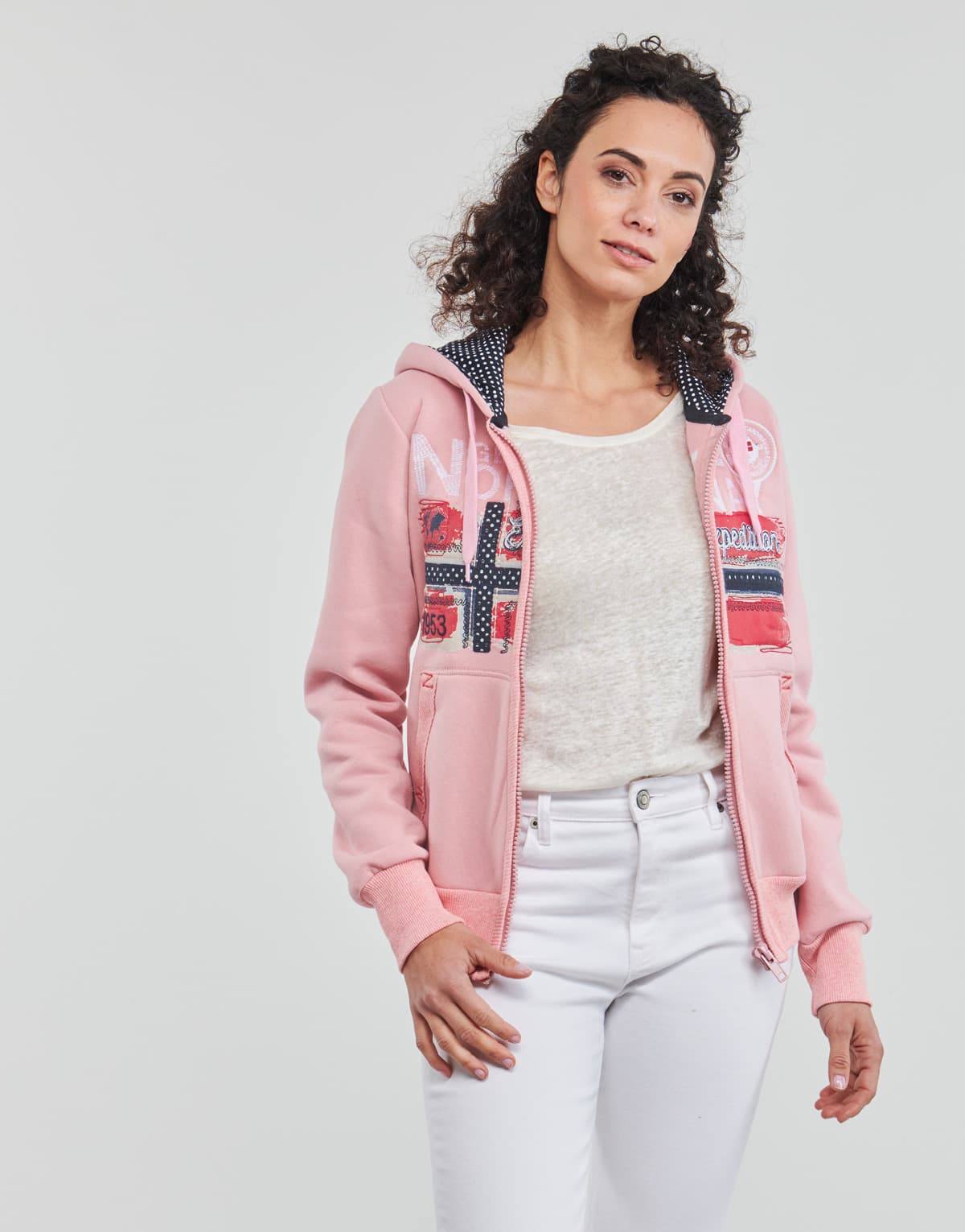 Women's Sweatshirts Geographical Norway Pink