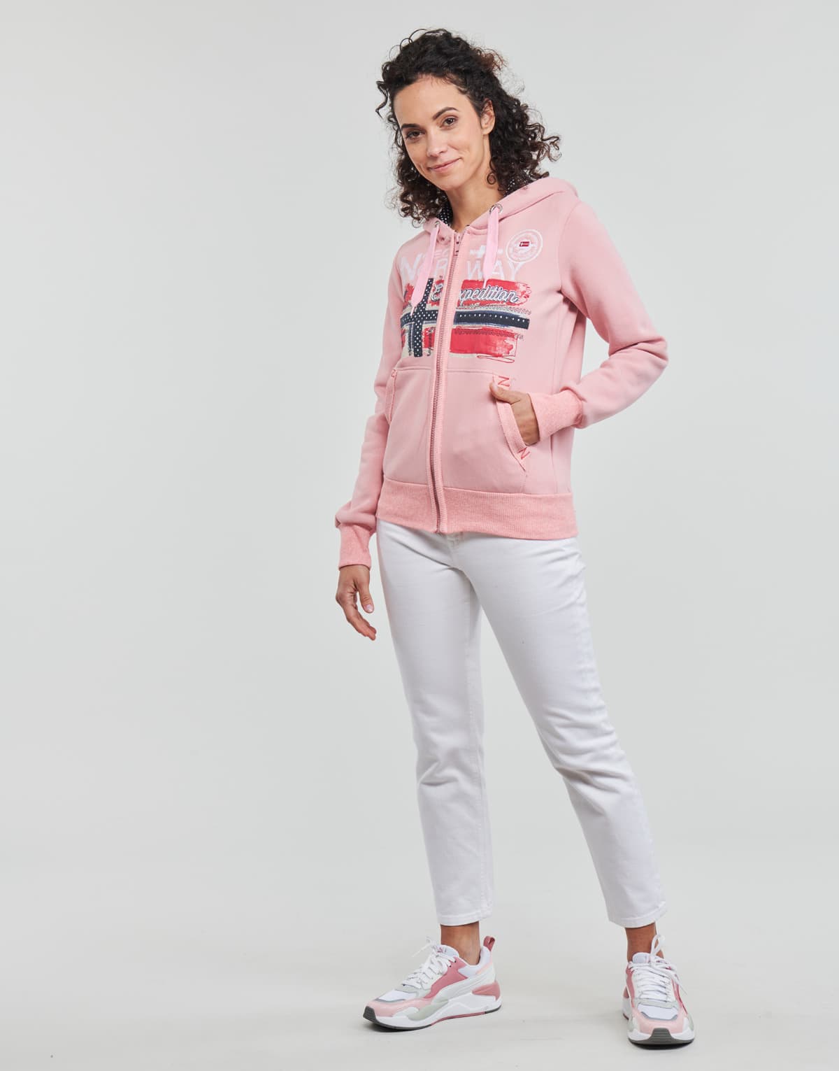 Women's Sweatshirts Geographical Norway Pink