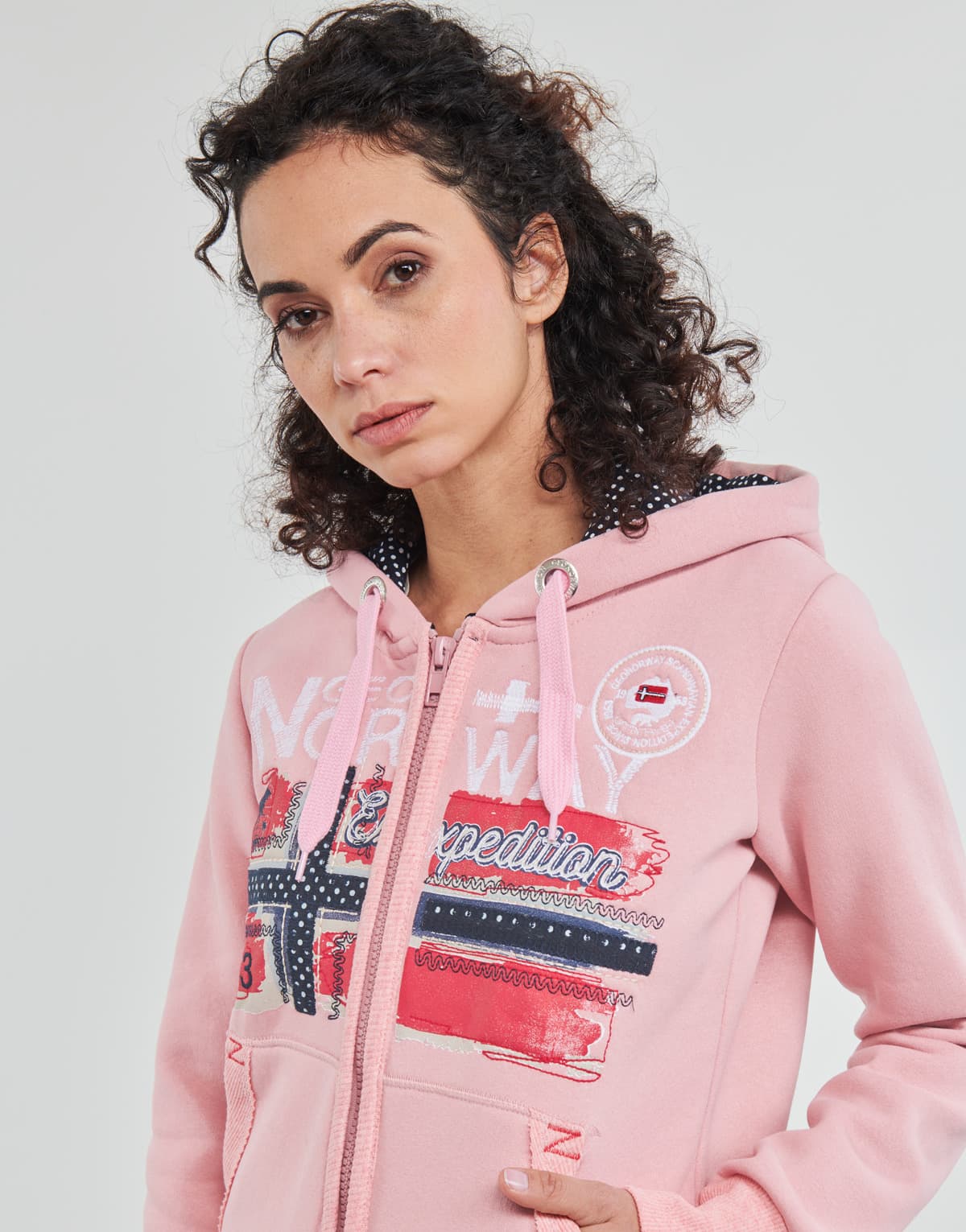 Women's Sweatshirts Geographical Norway Pink