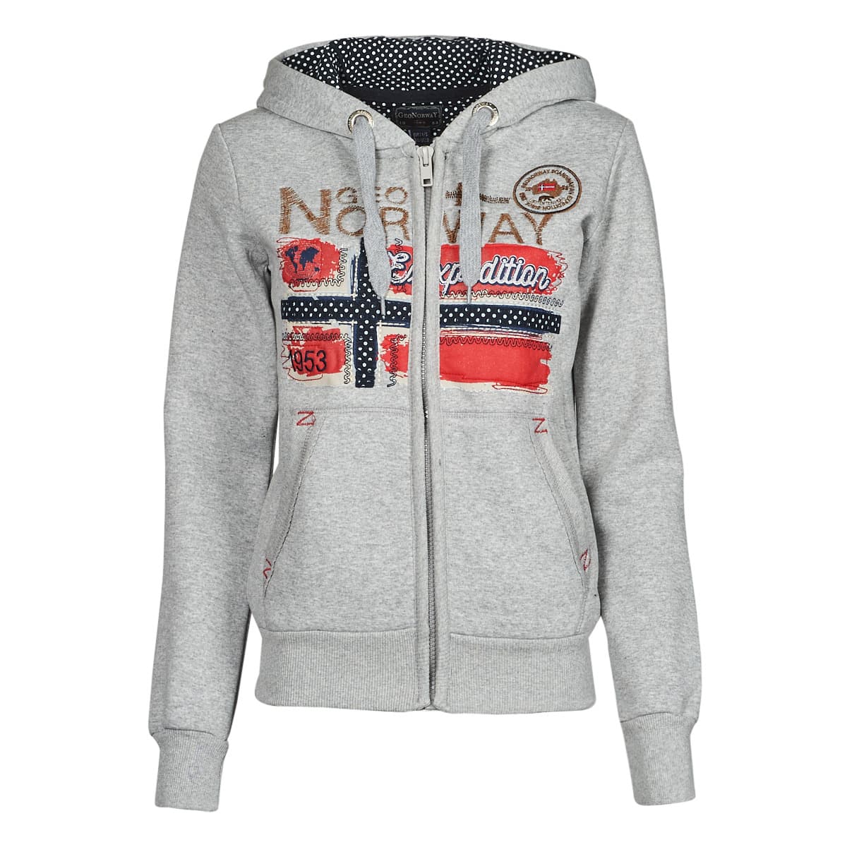 Women's Sweatshirts Geographical Norway Gray