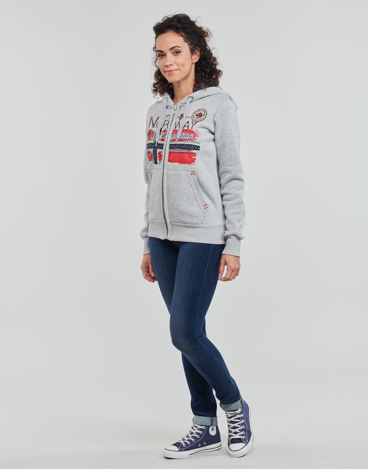 Women's Sweatshirts Geographical Norway Gray