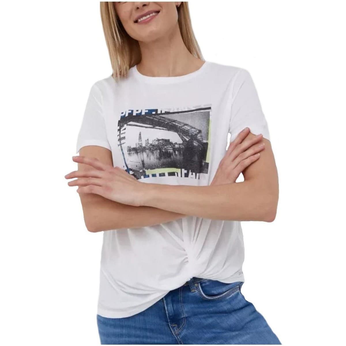 Women's T-Shirts Pepe Jeans White
