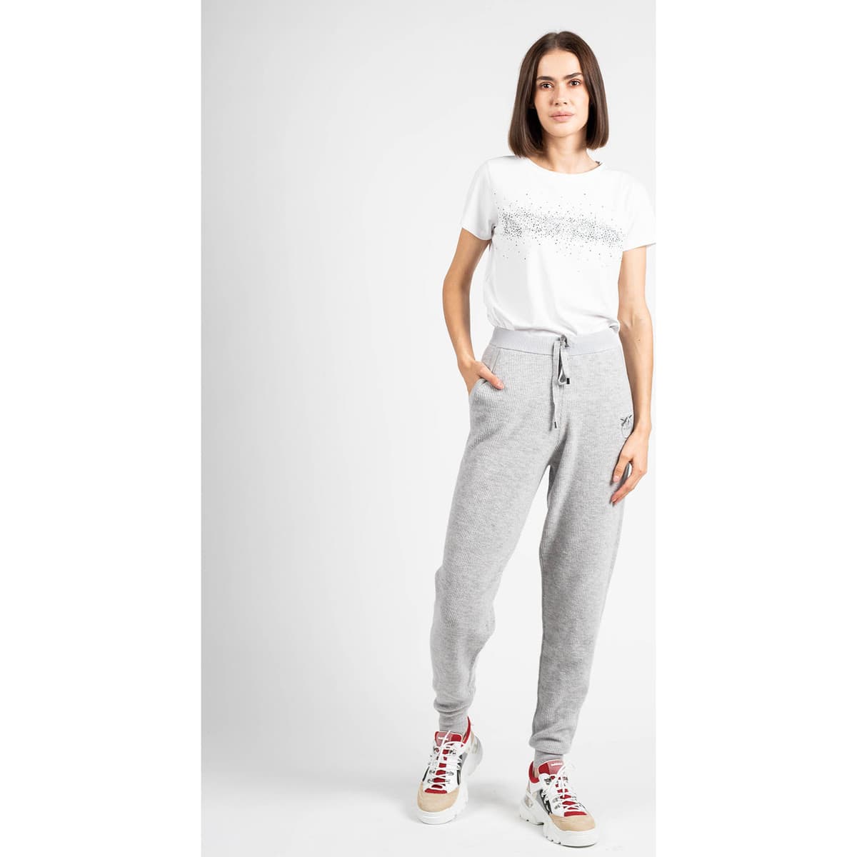 Women's Pants Pinko Gray