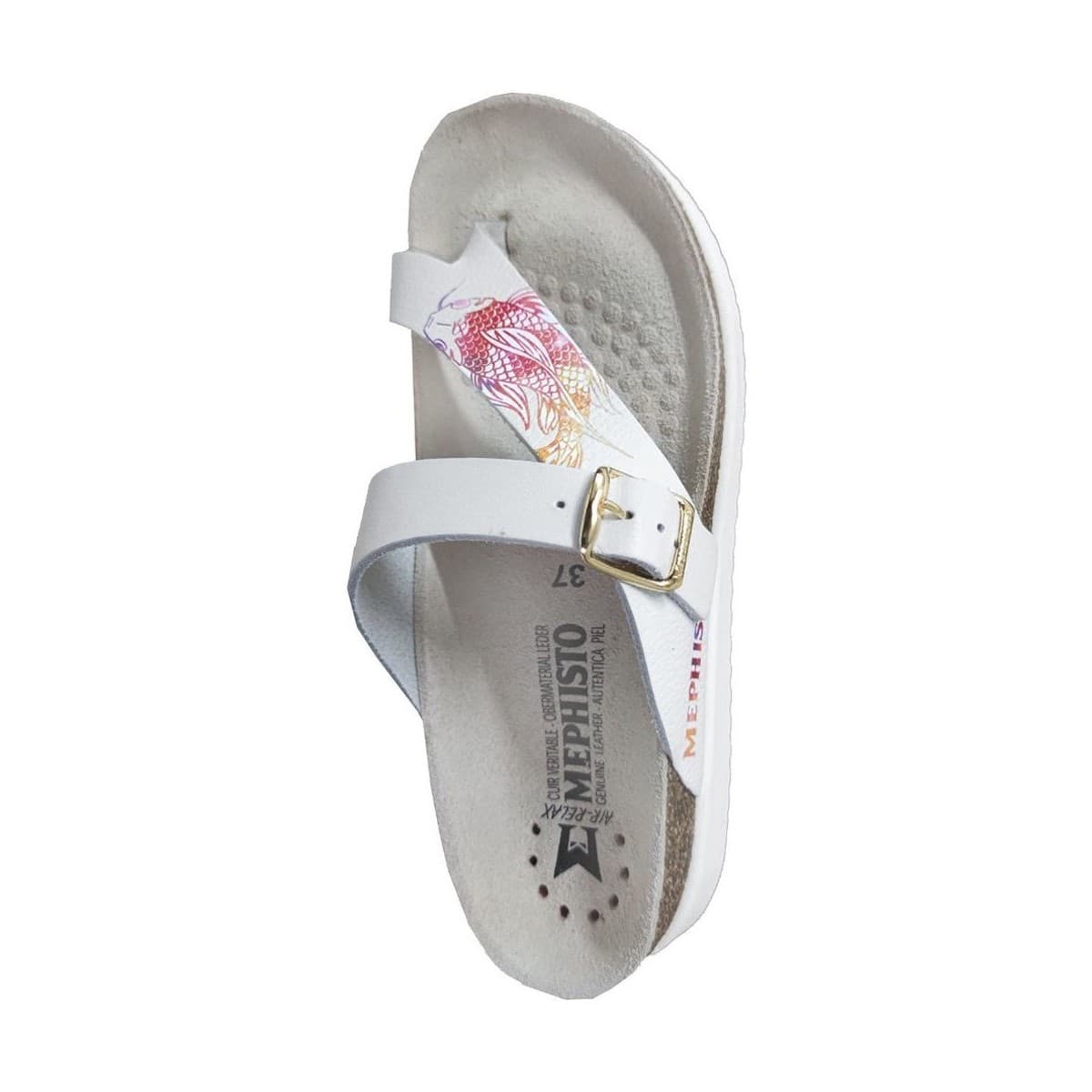 Women's Flip Flops Mephisto White