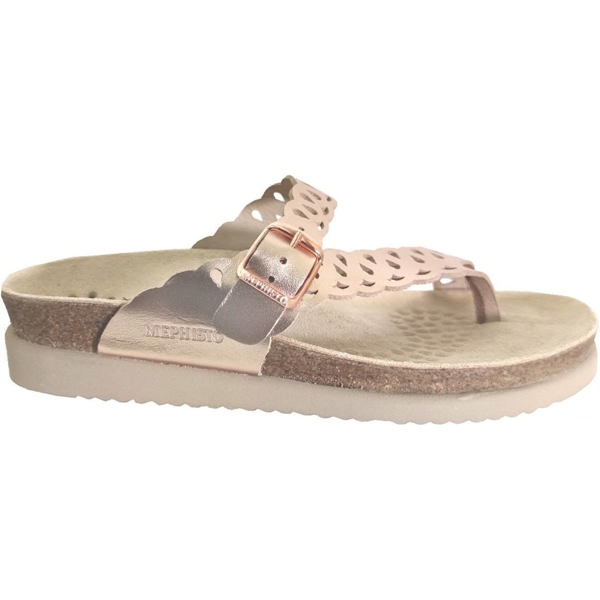 Women's Flip Flops Mephisto Gold