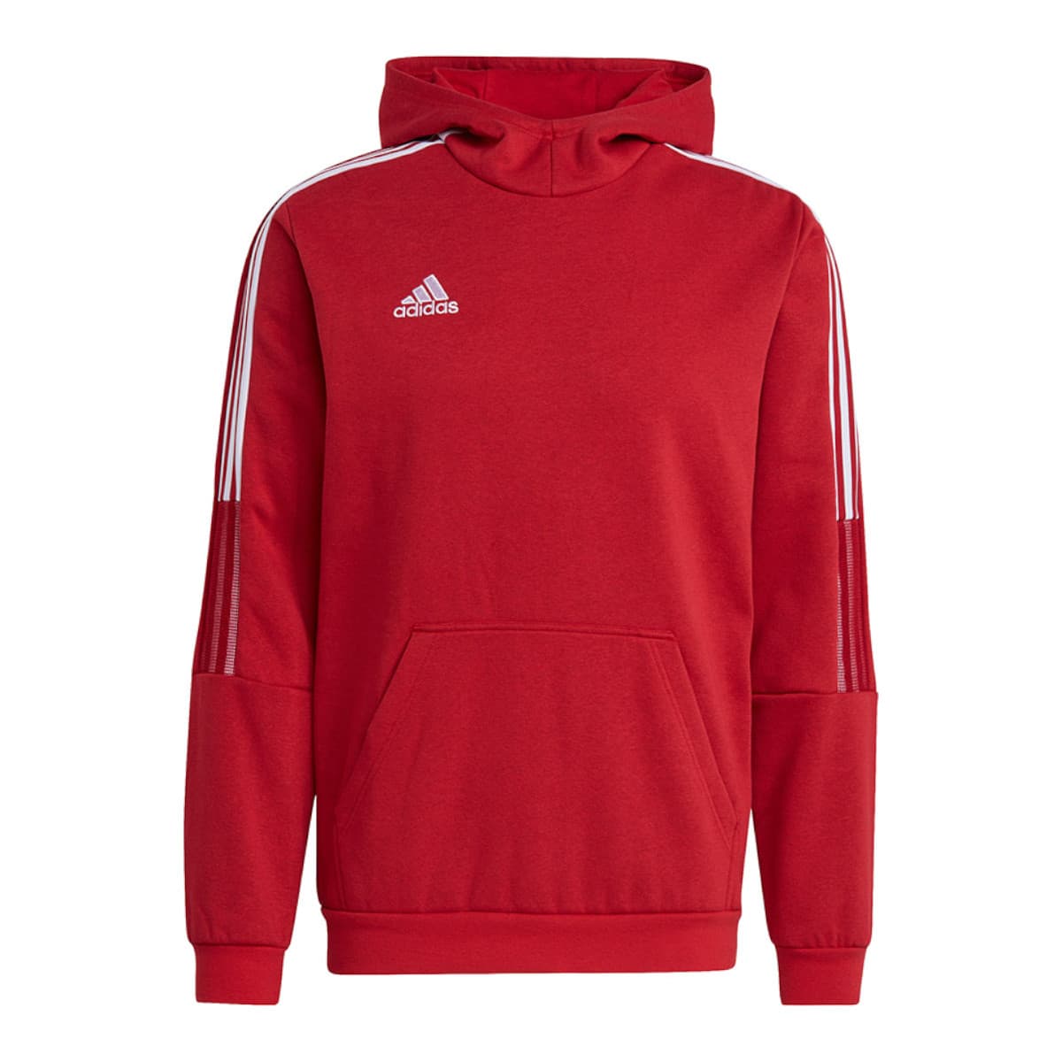 Adidas Tiro 21 Ανδρικό Φούτερ με Κουκούλα και Τσέπες Κόκκινο GM7353