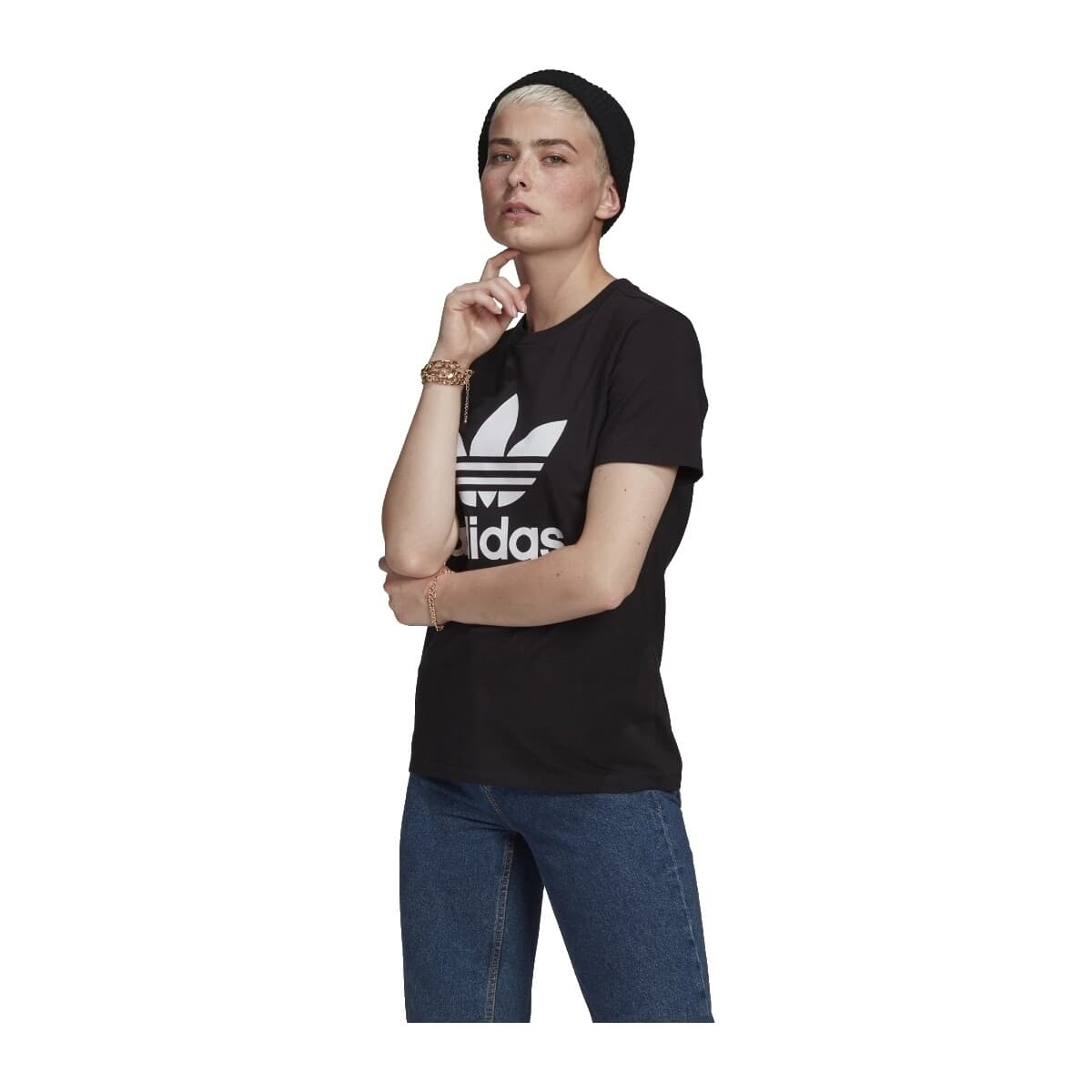 Women's T-Shirts adidas Black