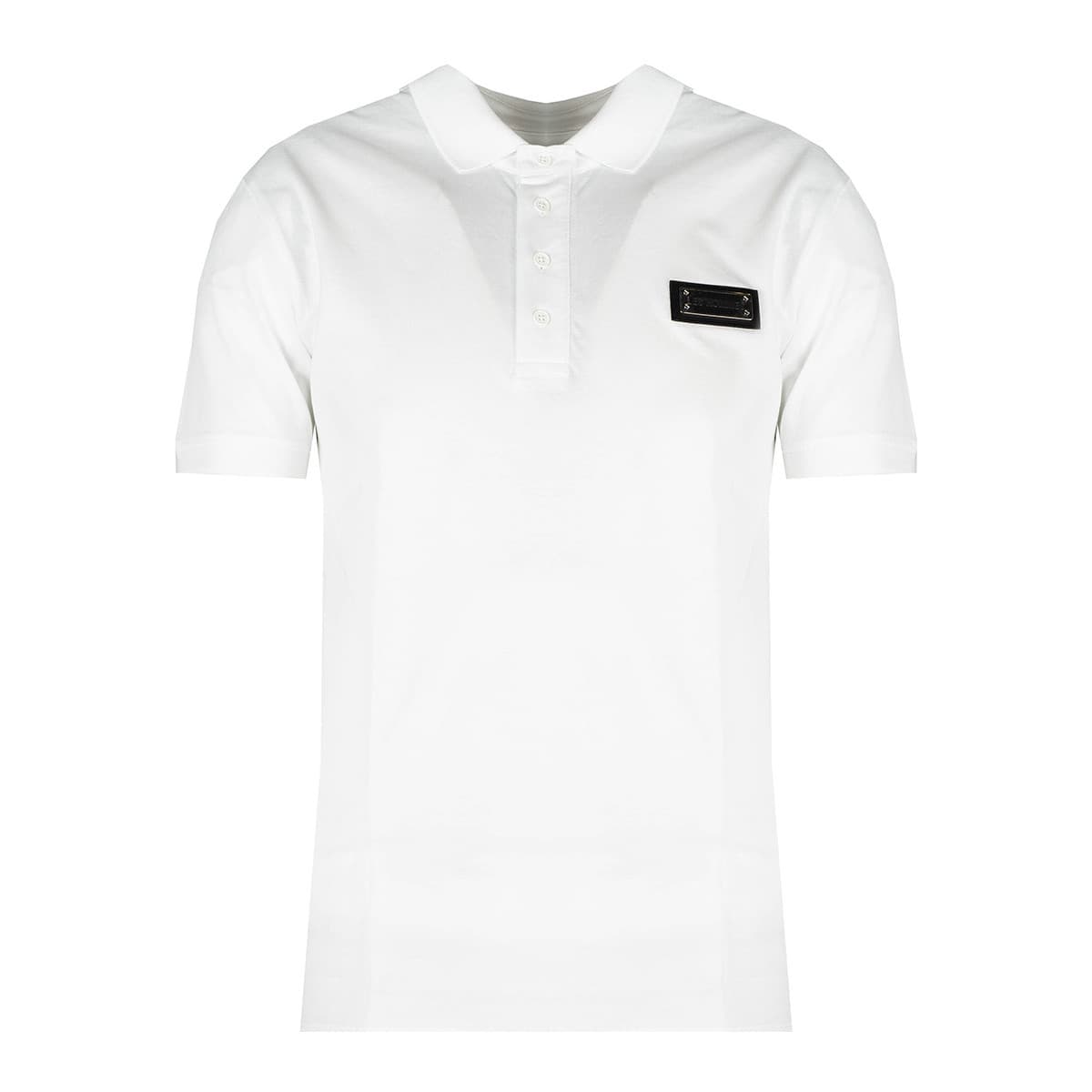 Πόλο με κοντά μανίκια Les Hommes LKT500 731U | Slim Fit Pique Polo with Metal Logo