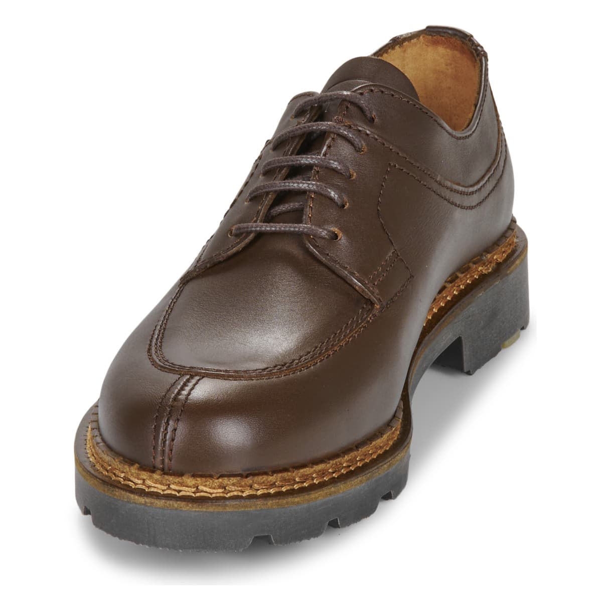 Women's Derby Shoes Pellet Brown