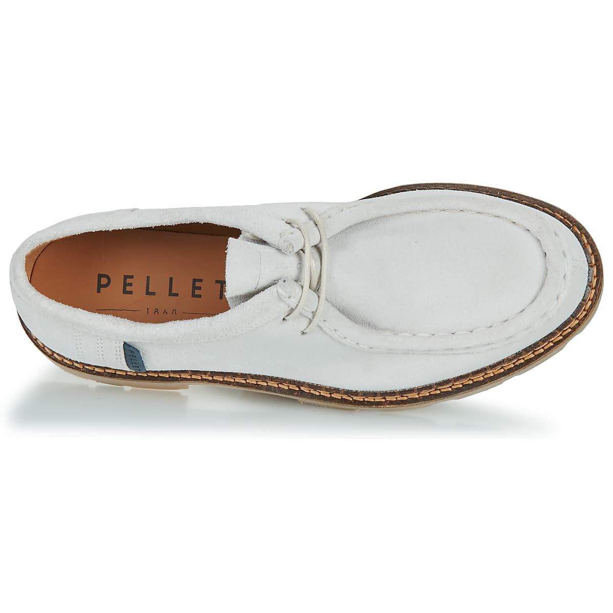 Women's Derby Shoes Pellet White