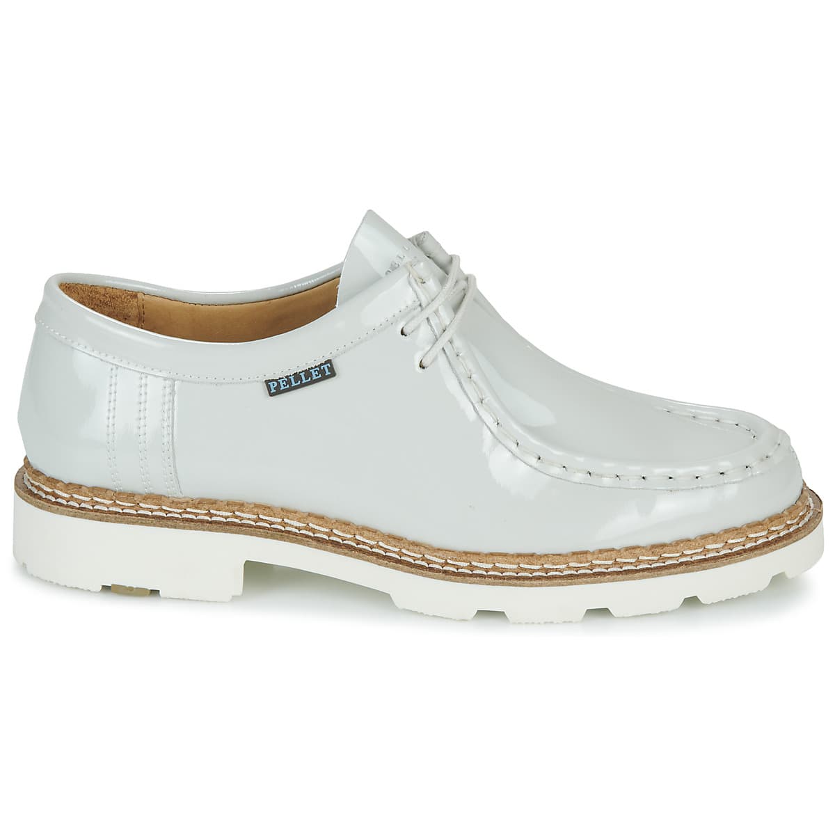 Women's Derby Shoes Pellet White