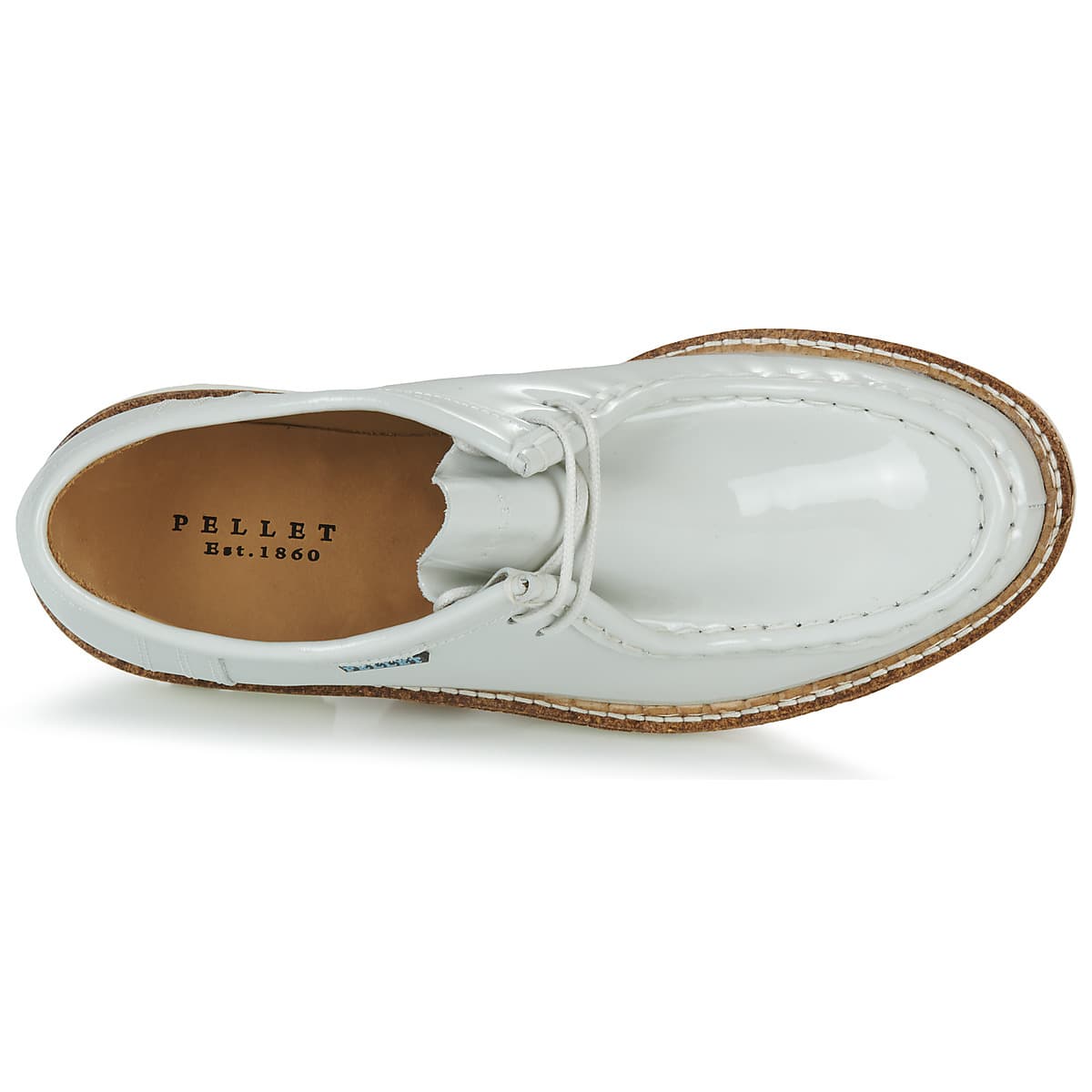 Women's Derby Shoes Pellet White