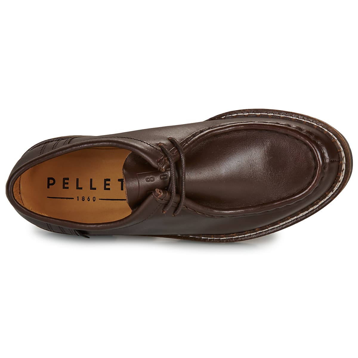 Women's Derby Shoes Pellet Brown