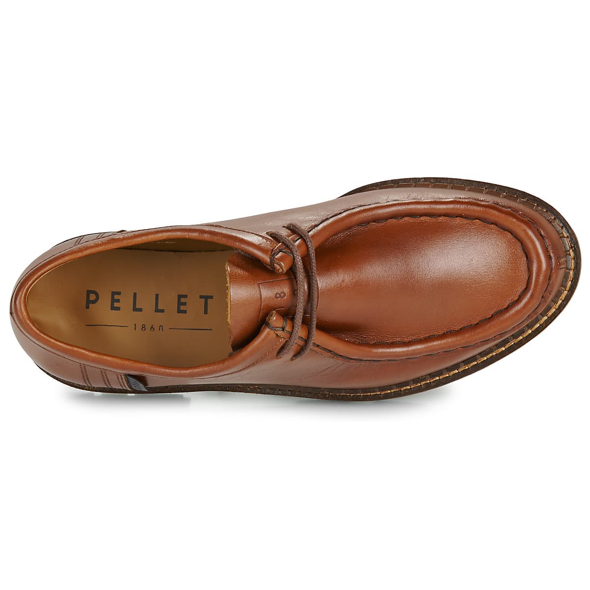 Women's Derby Shoes Pellet Brown