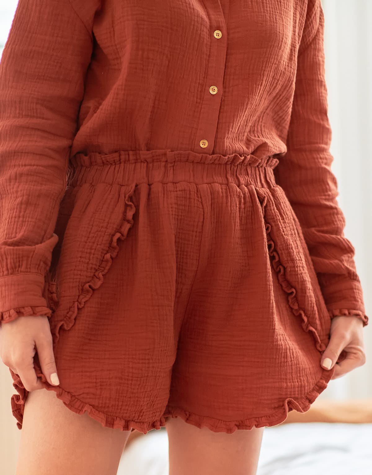 Women's Shorts Céleste Brown