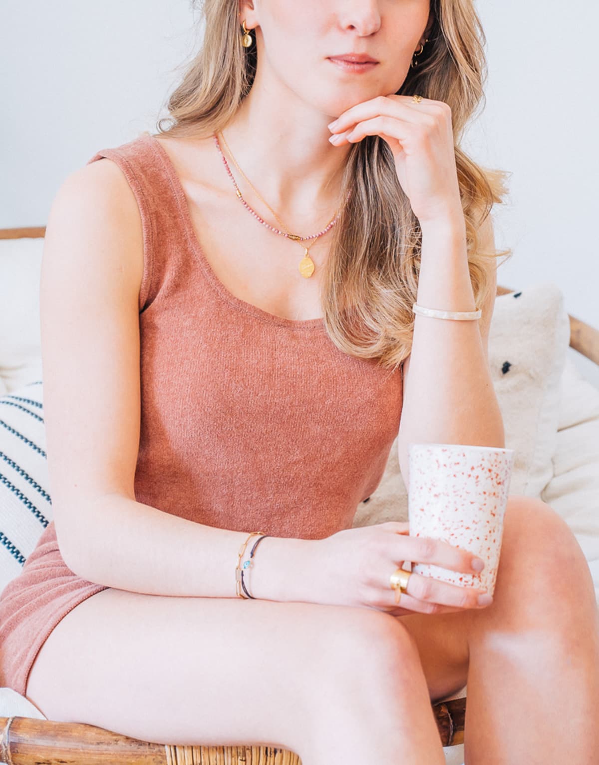 Women's Sleeveless Tops Céleste Pink