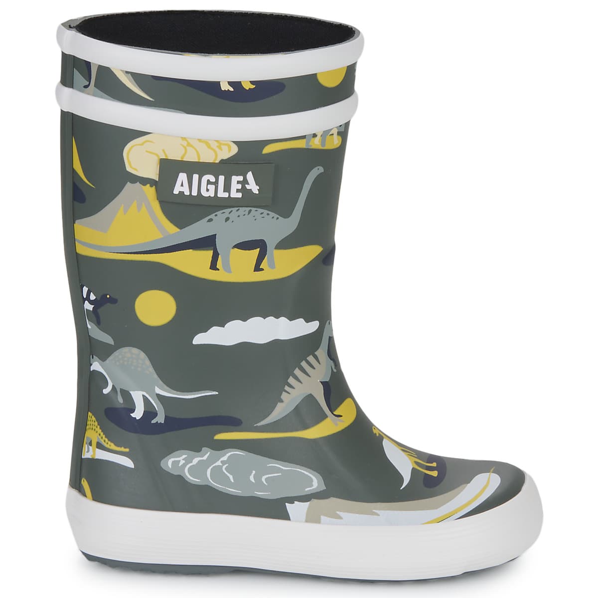 Girls' Wellington Boots Aigle Khaki