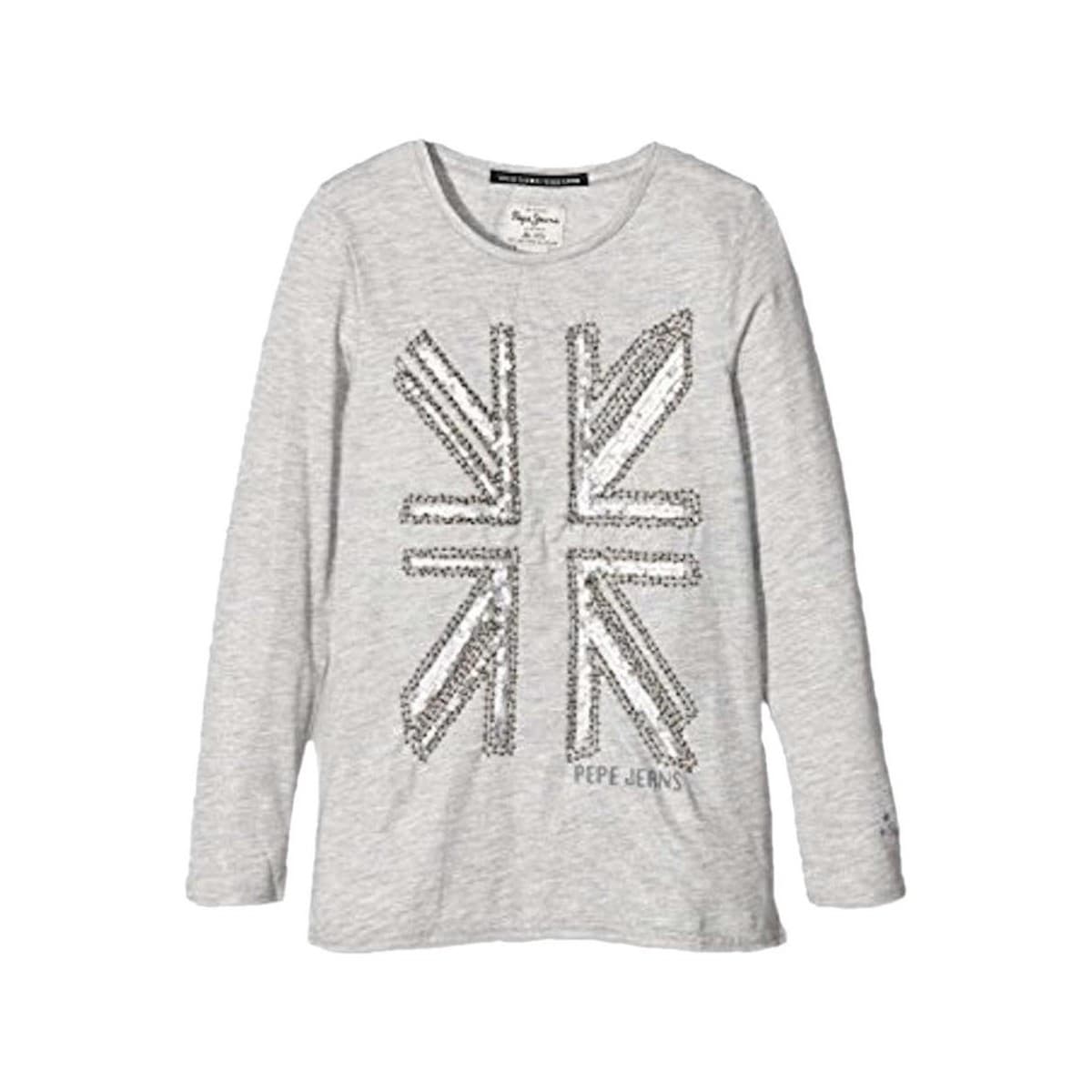 Girls' T-Shirts Pepe Jeans Gray