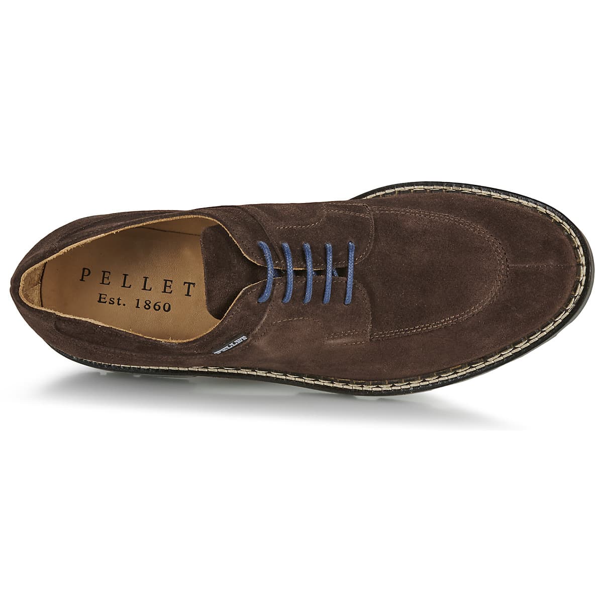 Men's Derby Shoes Pellet Brown