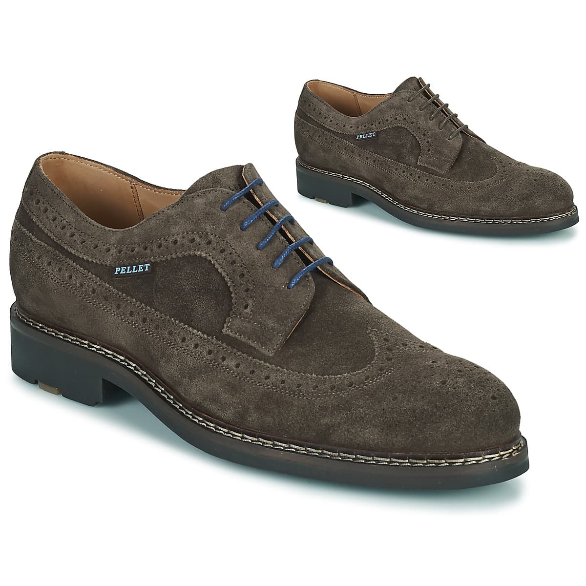 Men's Derby Shoes Pellet Brown
