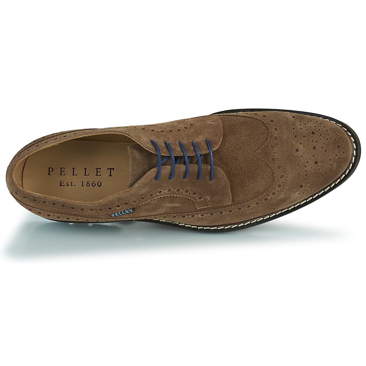 Men's Derby Shoes Pellet Brown