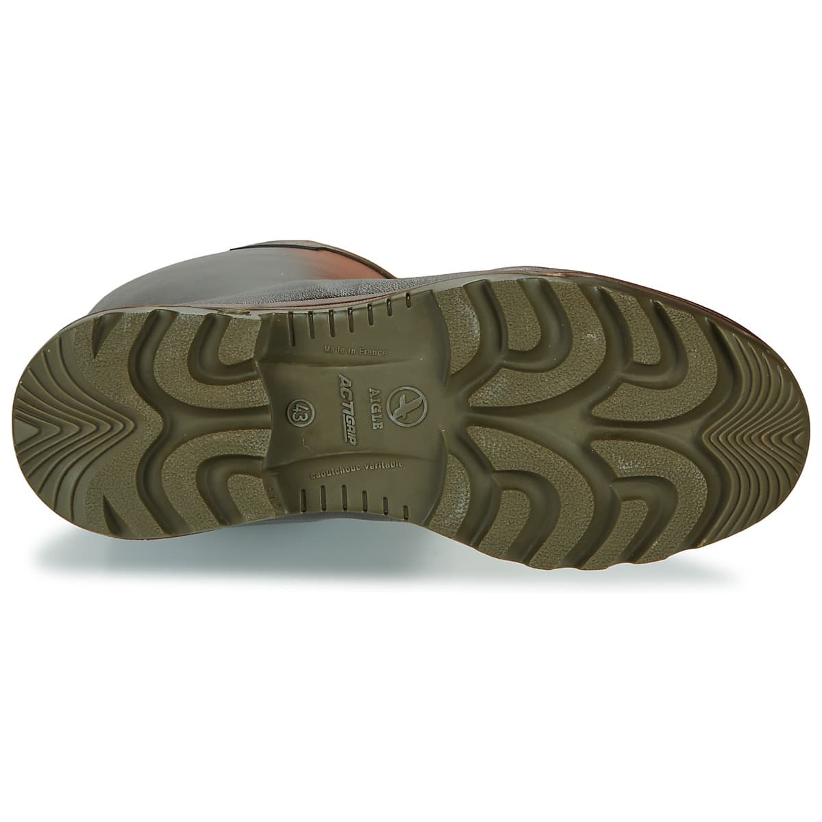 Men's Wellington Boots Aigle Brown