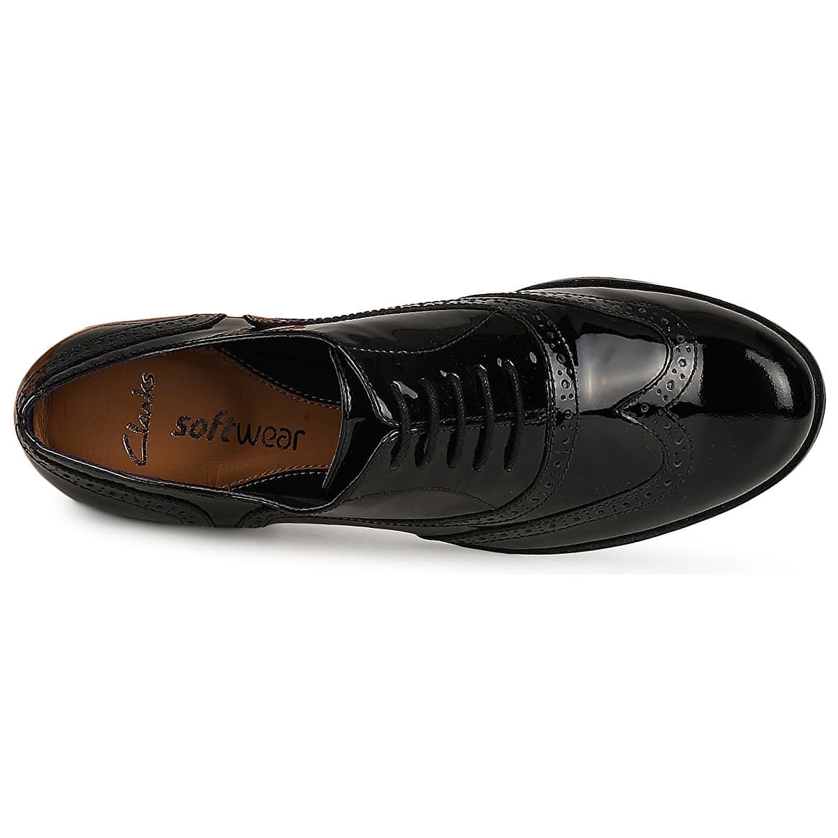 Women's Derby Shoes Clarks Black