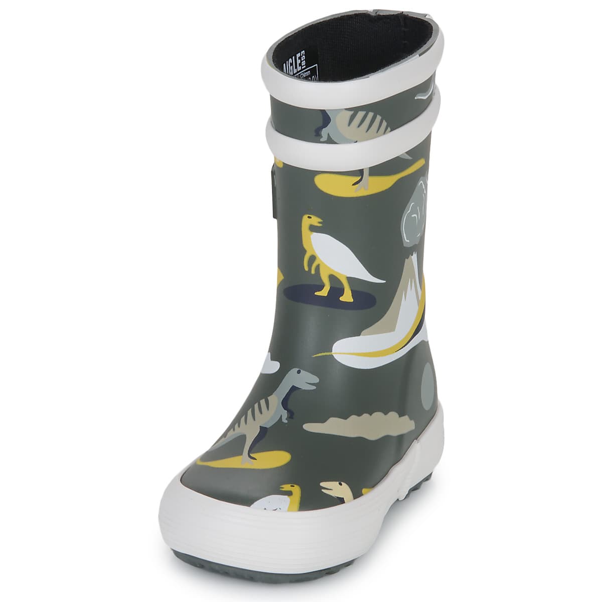 Boys' Wellington Boots Aigle Gray