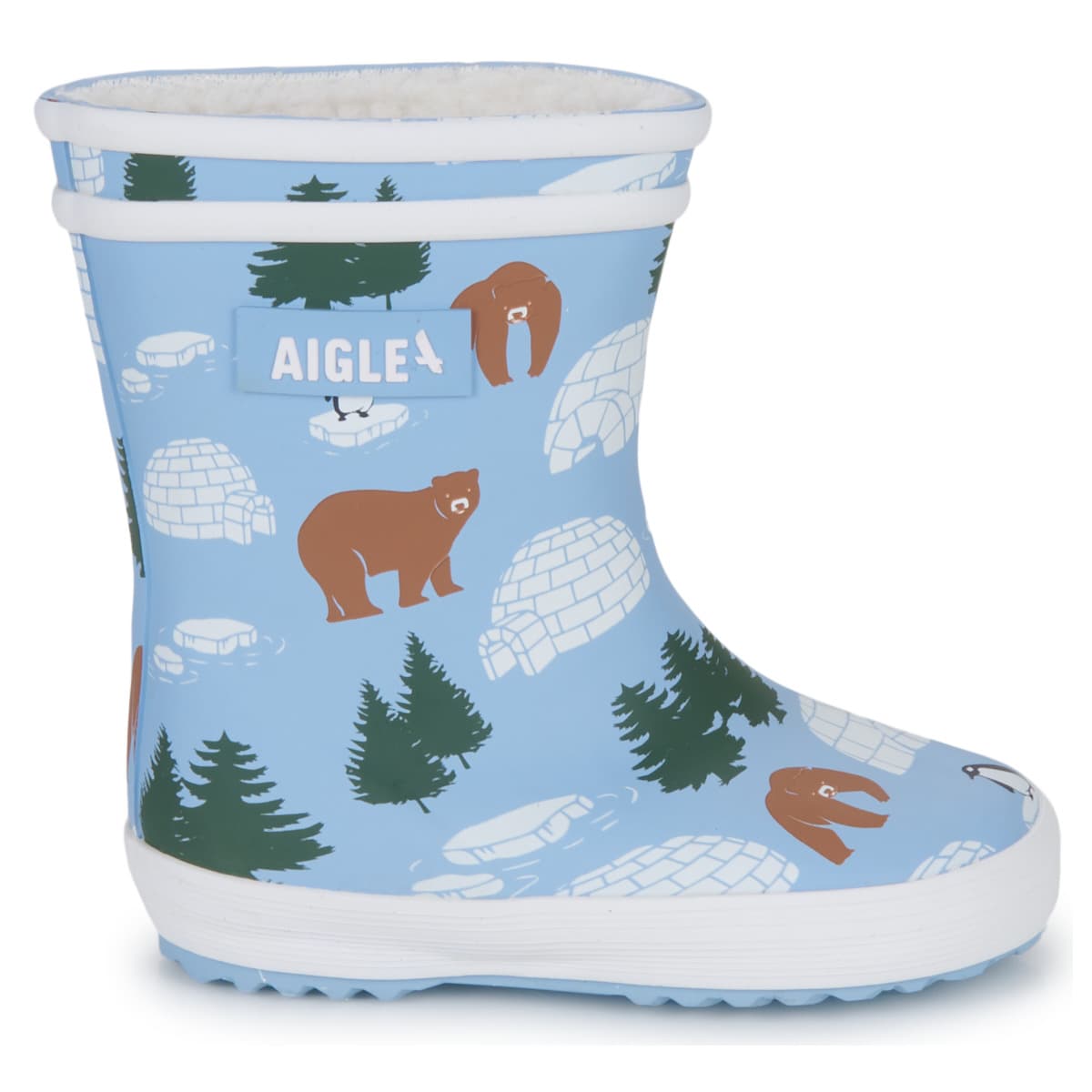 Boys' Wellington Boots Aigle Blue