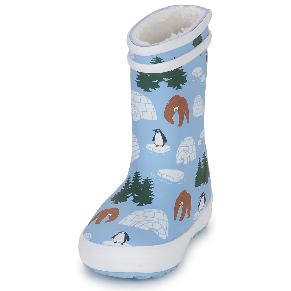 Boys' Wellington Boots Aigle Blue