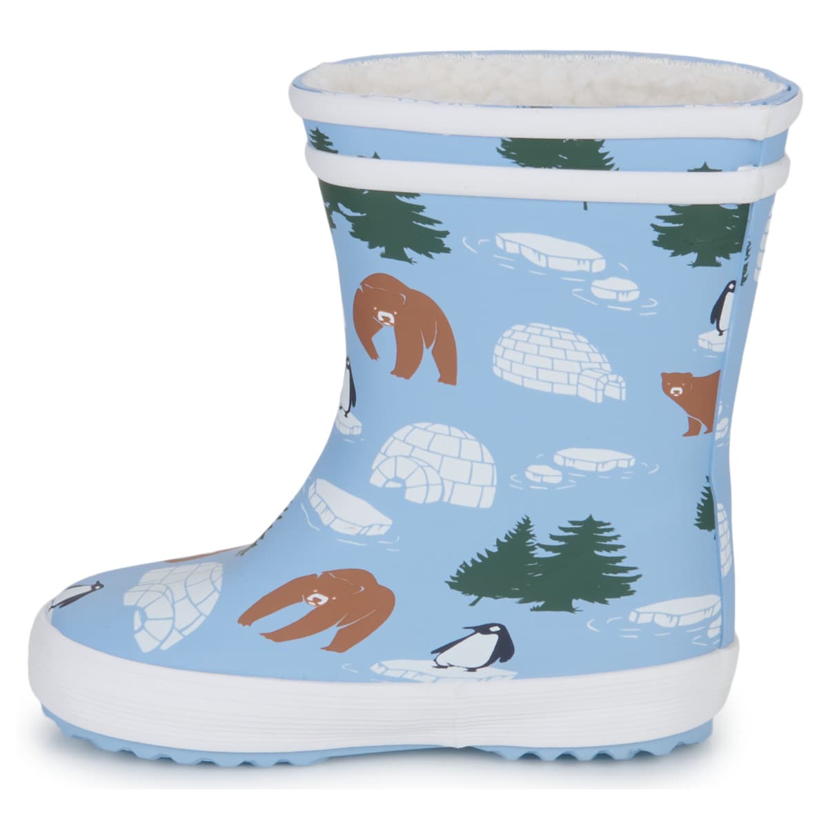 Boys' Wellington Boots Aigle Blue