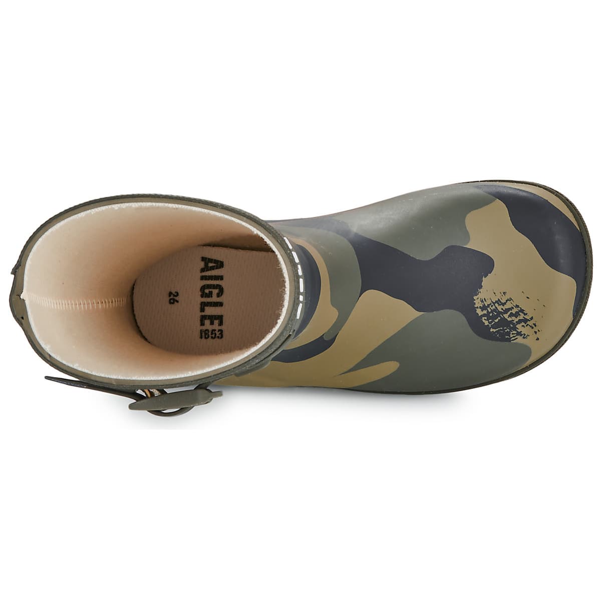 Boys' Wellington Boots Aigle Green