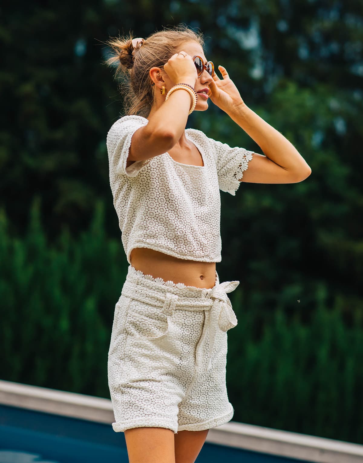 Women's Shorts Céleste White