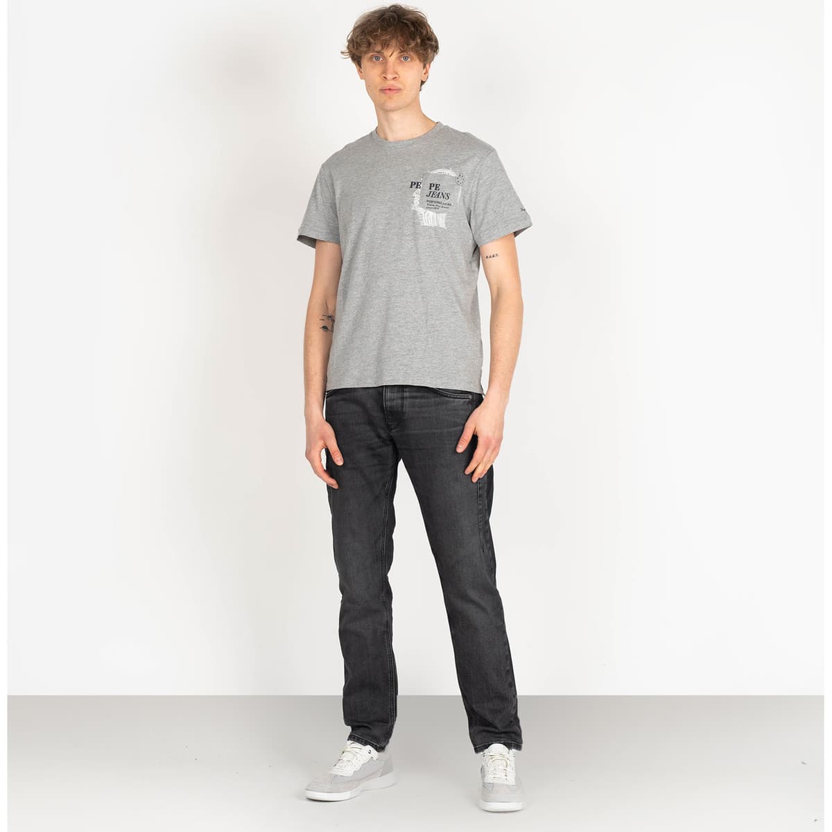 Men's T-Shirts Pepe Jeans Gray