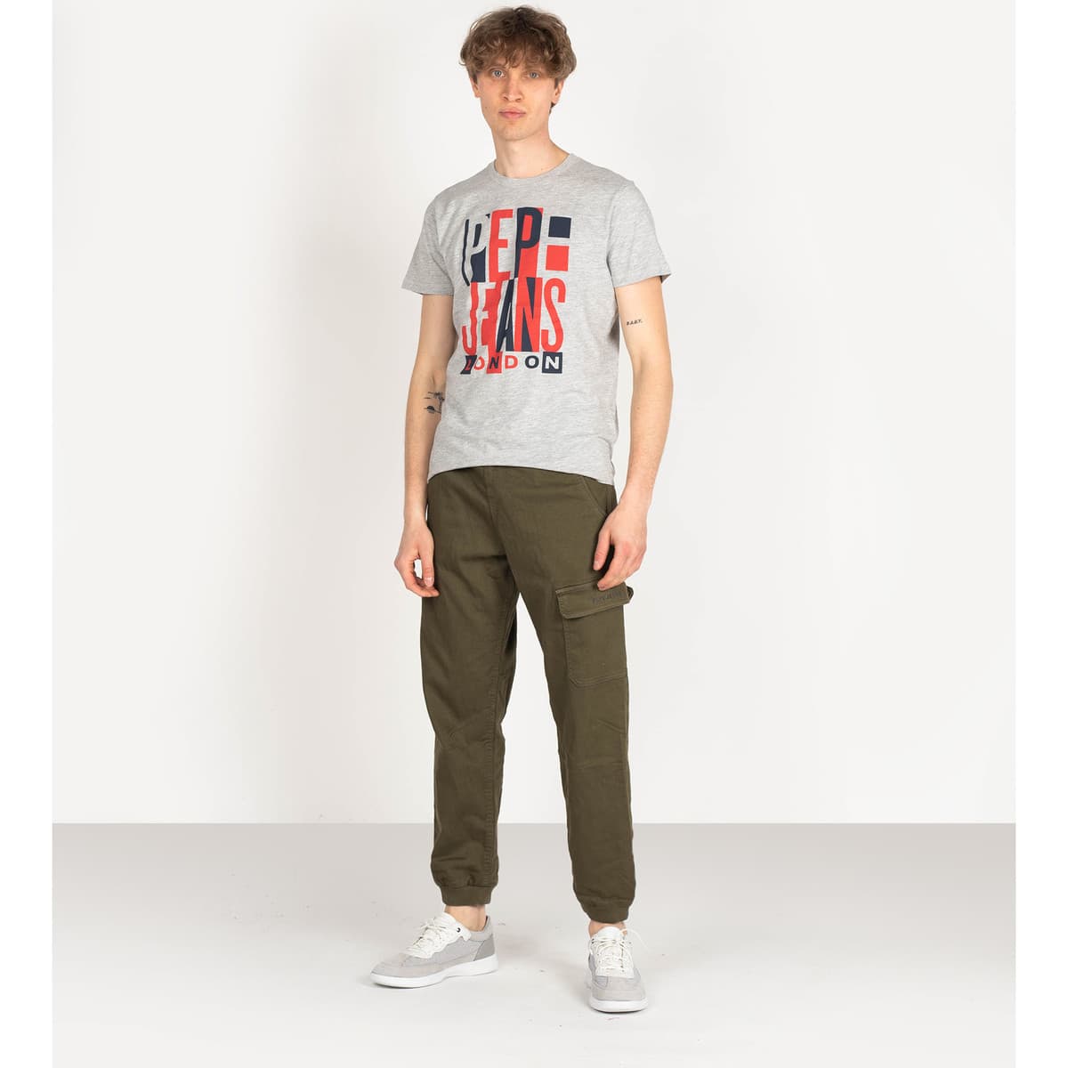 Men's T-Shirts Pepe Jeans Gray