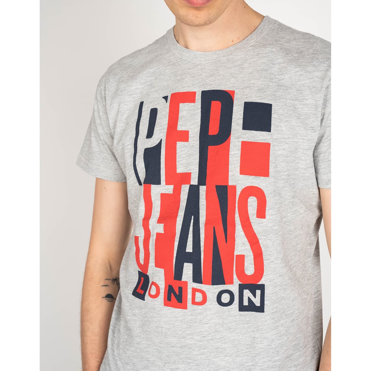 Men's T-Shirts Pepe Jeans Gray
