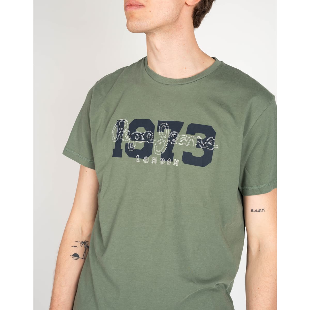 Men's T-Shirts Pepe Jeans Green