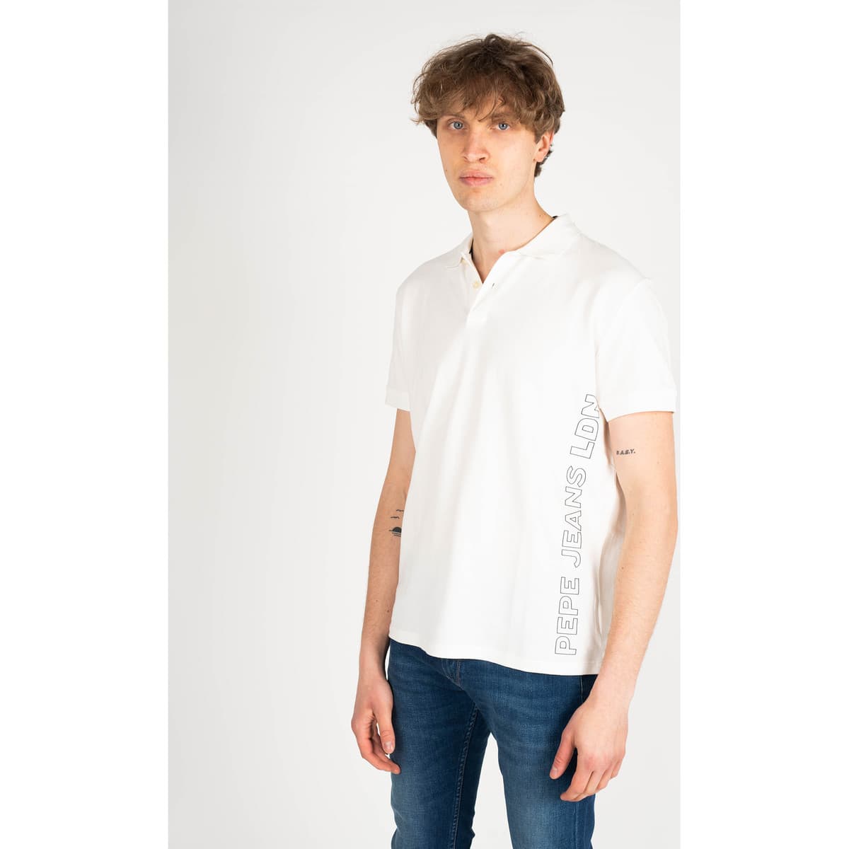 Men's Polo Shirts Pepe Jeans White