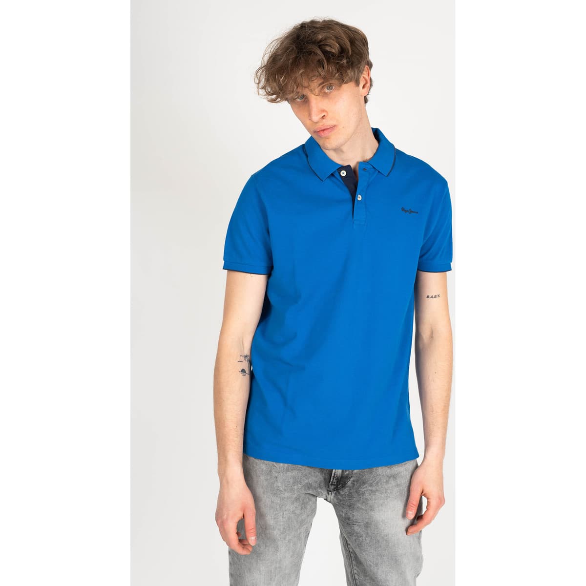 Men's Polo Shirts Pepe Jeans Blue