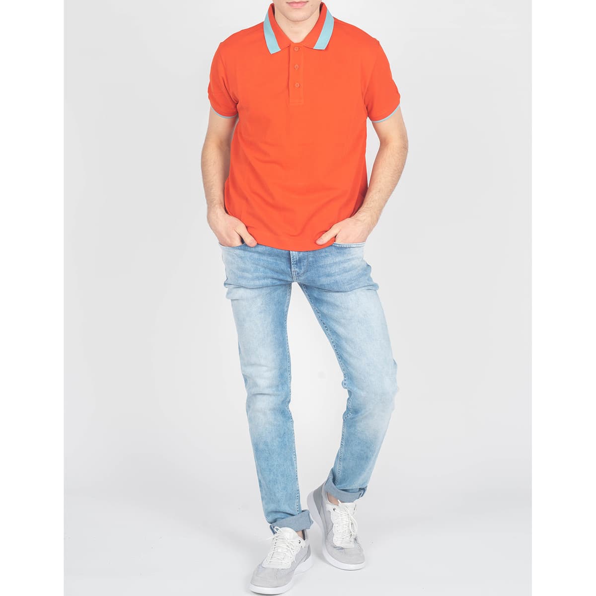 Men's Polo Shirts Invicta Orange