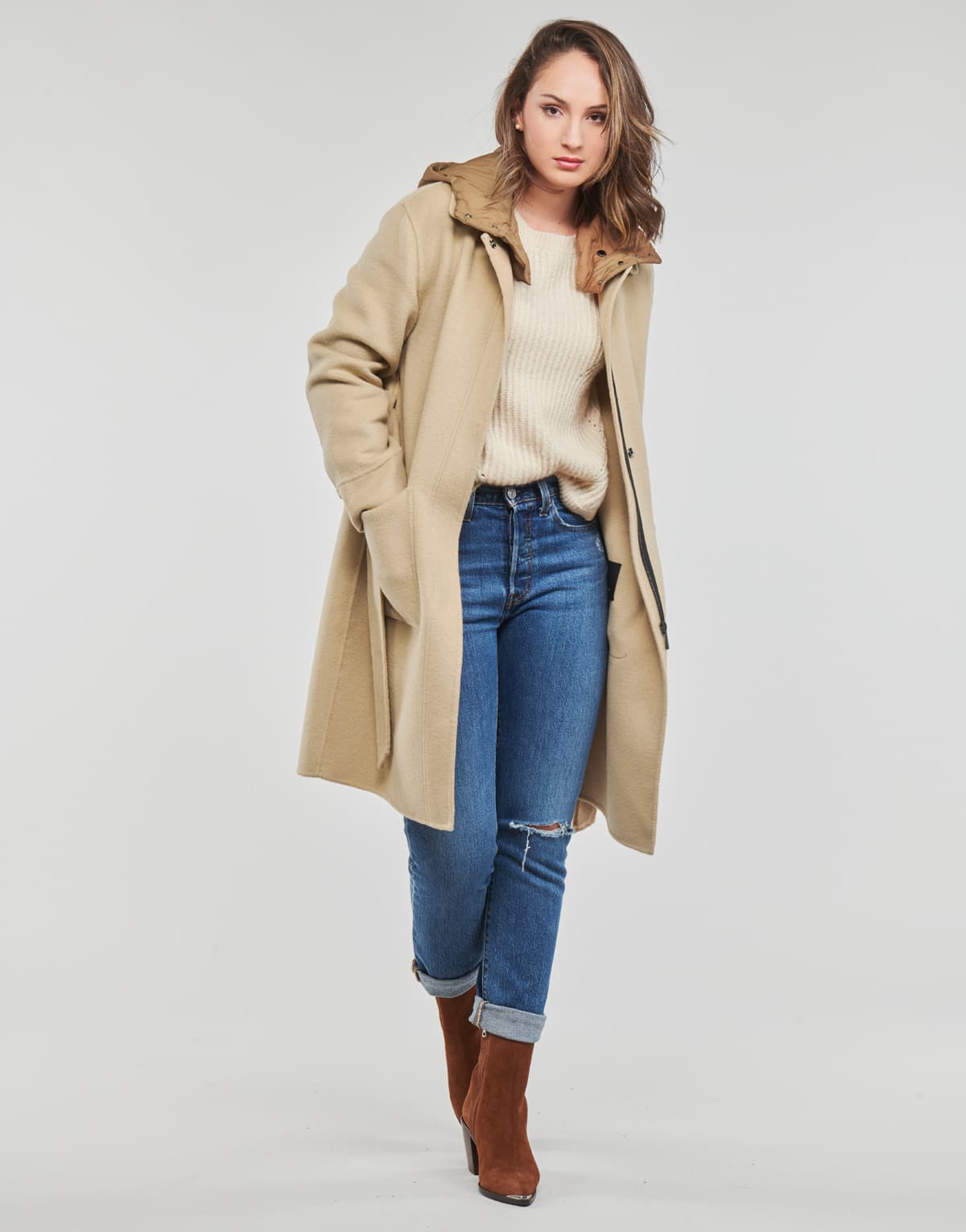 Women's Coats Oakwood Beige