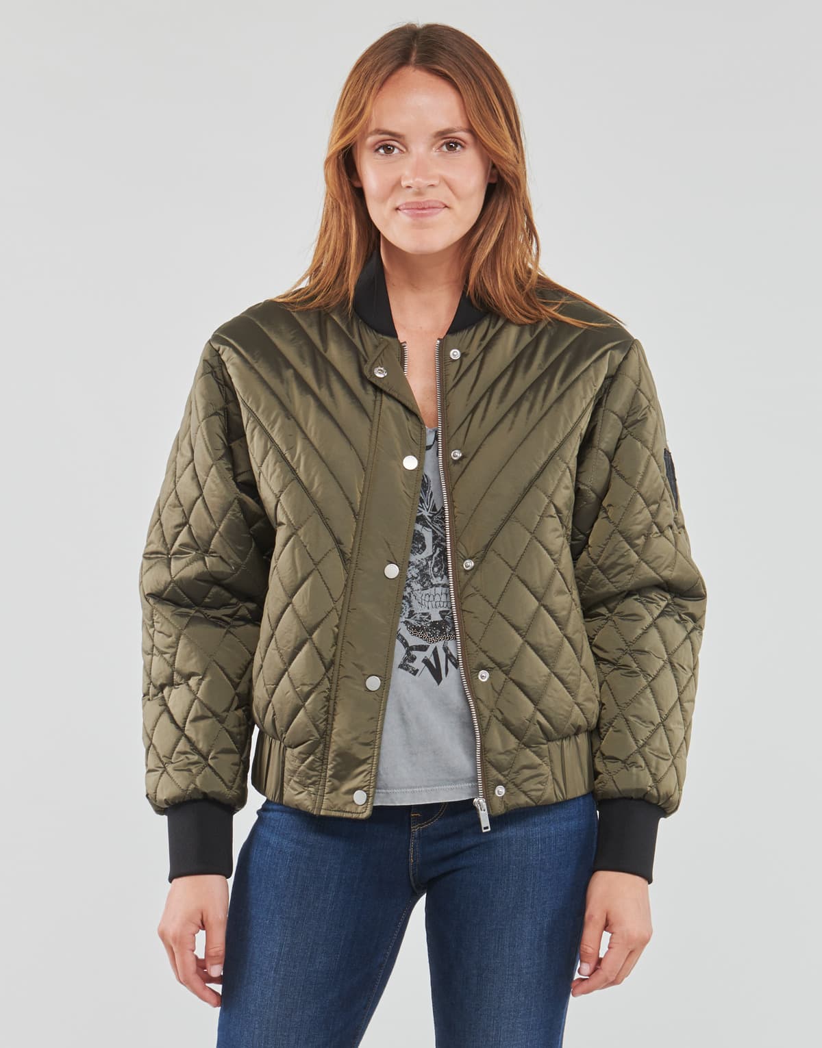 Women's Jackets Ikks Khaki